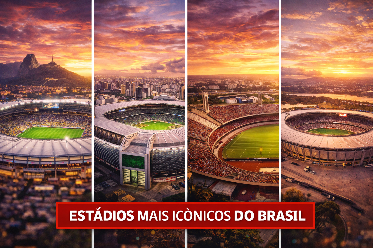 Estádios mais icônicos do Brasil