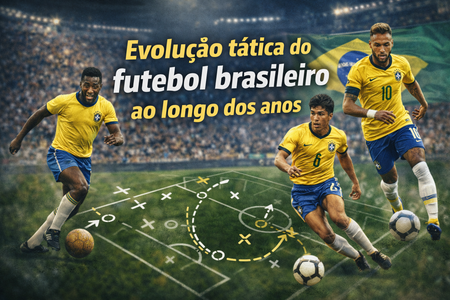 Evolução tática do futebol brasileiro ao longo dos anos
